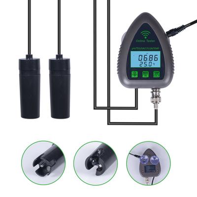 Tuya WiFi 5in1 Monitor online della qualità dell'acqua PH Test della temperatura della salinità SG dei solidi disciolti totali