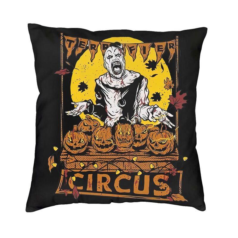

Custom Retro Terrifiers Horror Film Cushion Cover Double Side 3D Printing Floor Pillow Case Room Pillowcase Home Decorative 30x30cm 12x12in