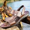 Summer New Men Sandals European American Casual Lightweight  Comfortable Beach Shoes Outdoor Driving Travel Sandals Size 38-47
