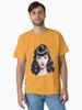 Pulp Bettie Page pinup in black and white with red lips Classic T-Shirt