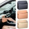 Car Door Organizer Adhesive Storage Holder PU Leather Between Seat Car Organizer For Automotive Vehicle Interior Door Console