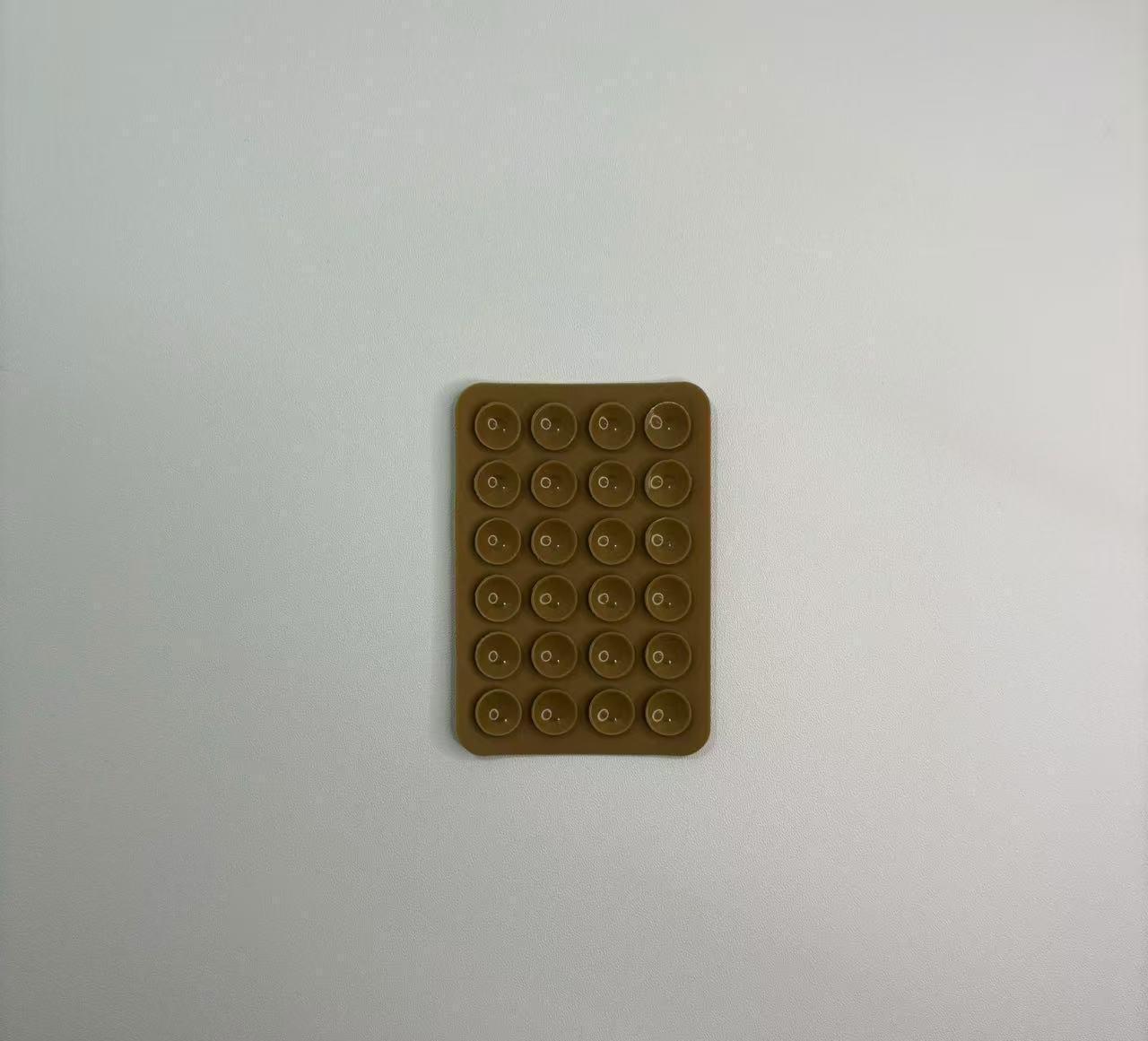 Mobile Phone Silicone 24 Square Suction Cups Mobile Phone Holder Multifunctional Single-Sided Mm Adhesive Suction Cup One Size кофейный