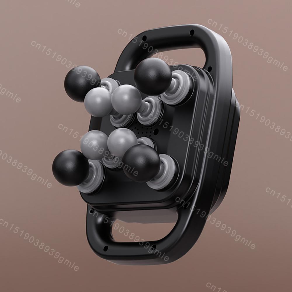 Muscle Massager Gun High Frequency Vibration Back Waist Massage Machine Eight-Head Body Shoulder Relax Fascia Massage Gun