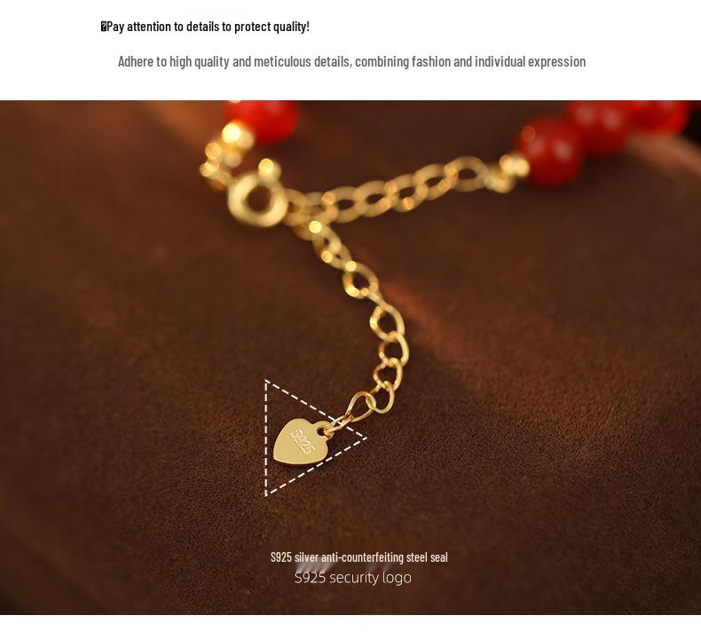 Banyan Baum Roter Achat Perlenkette S925 Silber - Handgefertigte Retro Schlüsselbeinkette für Damen.