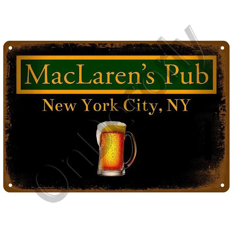 Beer Metal Sign Whiskey Wine Alcohol Tin Sign Vintage Cocktail Poster Bar Pub Home Decor Art Crafts Tinplate Wall Plate Signs