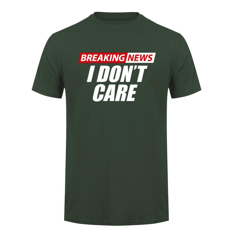 Breaking News I Dont Care Tshirt Funny Sarcastic Humor Quote Unisex Women Cotton T Shirt Tee DA