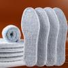 Men's Plush Thickened Shock-absorbing Insole - Warm, Breathable, Deodorizing, Sweat-absorbing for Winter Sports.