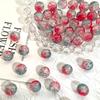 50pcs 20pcs Cracked Crystal Acrylic Burst Beads Colorful Round Loose Spacer Bead Jewelry Making DIY Bracelet Necklace Findings