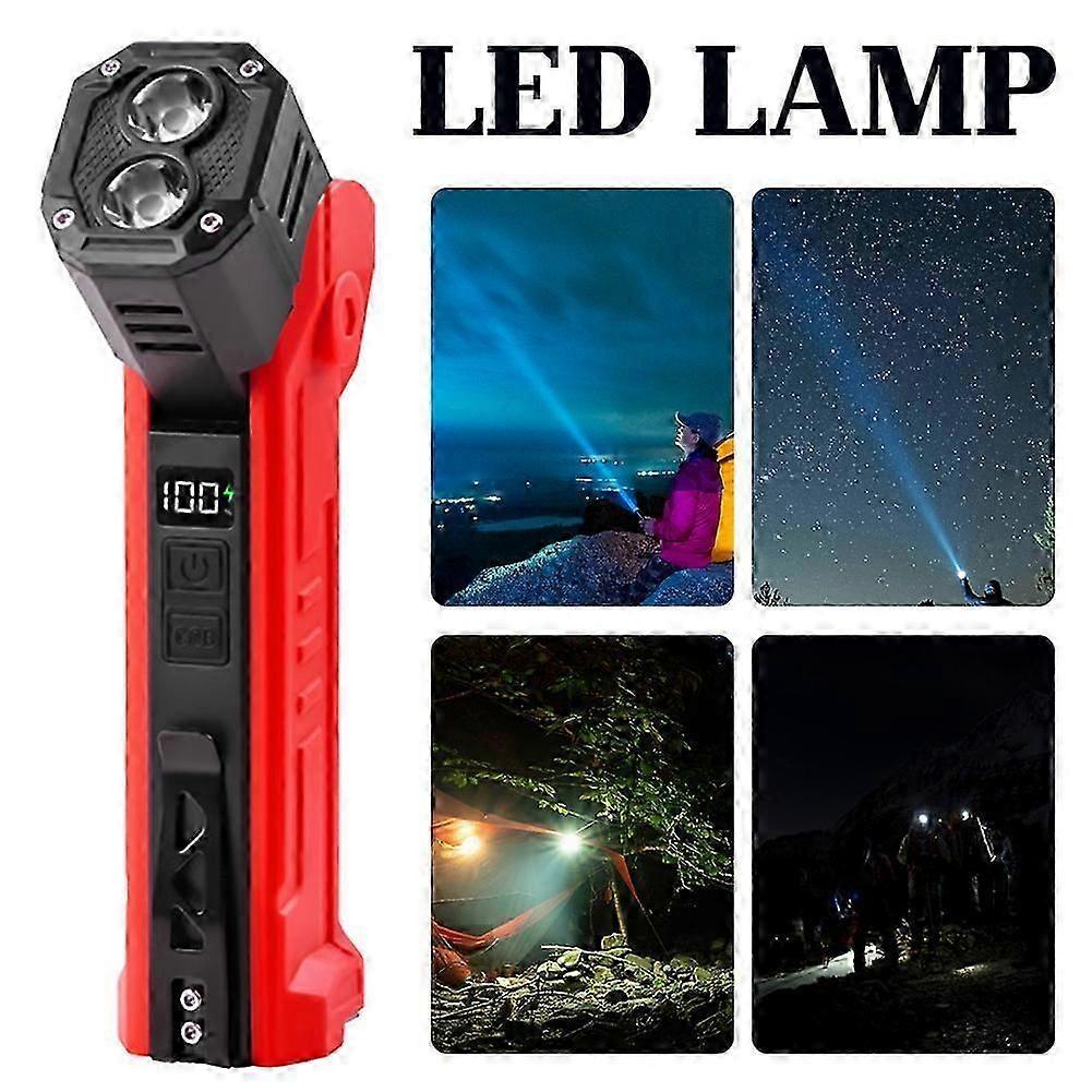 USB Rechargeable LED Work Light, XTE COBs LED Emergency Work Light, 180 Degree Rotate Flashlight with Power Banks Function
