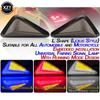 2pcs Motorcycle LED Turn Signal Light Universal Triangle Waterproof Indicator Flashing Light Embedded Signal Light