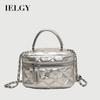 Spring Summer White Niche Diamond Chain Messenger Bag Portable Bucket Bag
