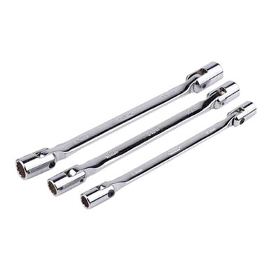 Metric Double Ended 12 Point Swivel Head Wrench Compact Reliable Tool for DIY Projects Repairs Automotive Maintenance 3x