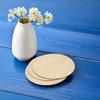 5 Stuks Ronde Houten Cirkels Onafgewerkte Blanco Knutsel Schijfjes voor Doe-het-zelf Deurhangers Borden Centerpieces Educatieve Kunstprojecten Hout
