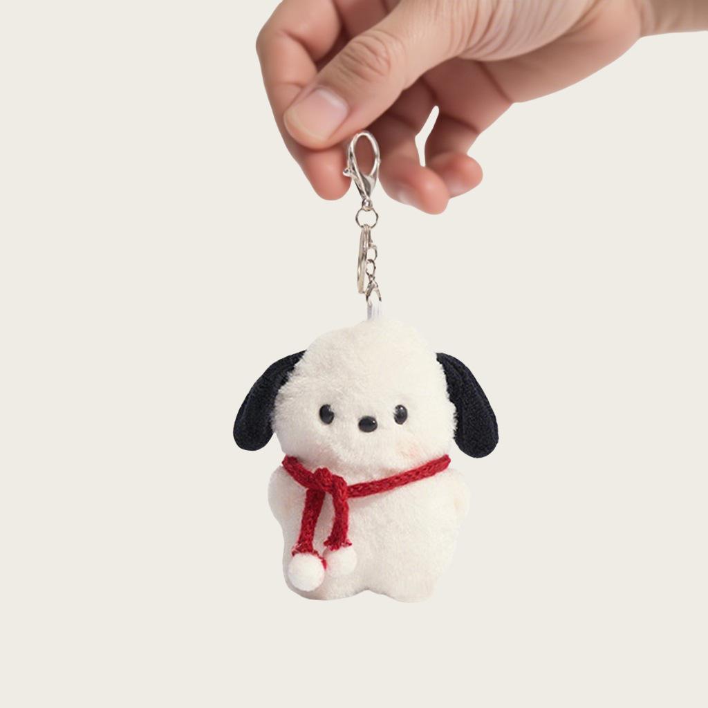 Pacha Dog Doll Keychain Schoolbag Pendant Exquisite Cute Bag Pendant Plush Doll Puppy Pendant Couple