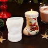 Santa Stocking Candle Mold Easy Release Winter Holiday Mould 3D Christmas Stocking Candle Molding Tool For Children Beginners