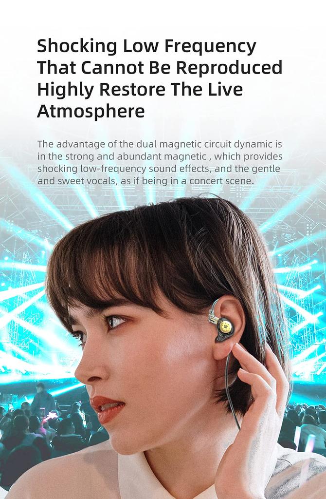 Yinyoo Earphones Noise Cancelling KZ EDX PRO Stereo Monitor Chinese Canal Type Wired Earphones Earphones Wired Earphones Earphones 2pin Compatible No