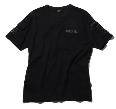 Avirex Men's SS Fatigue T-Shirt, Size S, 809 Black/Camo