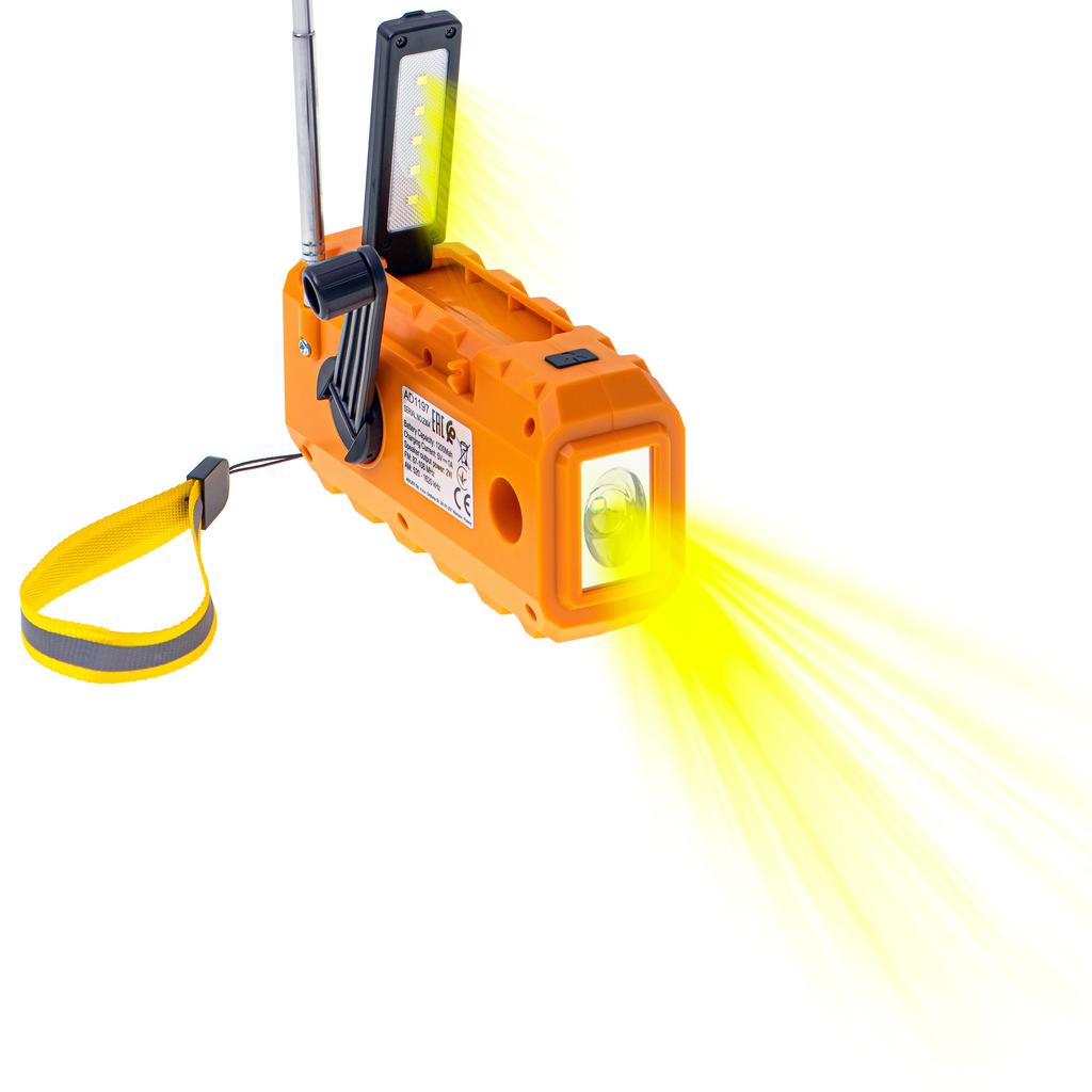 Adler | Radio przenośne z latarką | AD 1197 | Funkcja alarmu