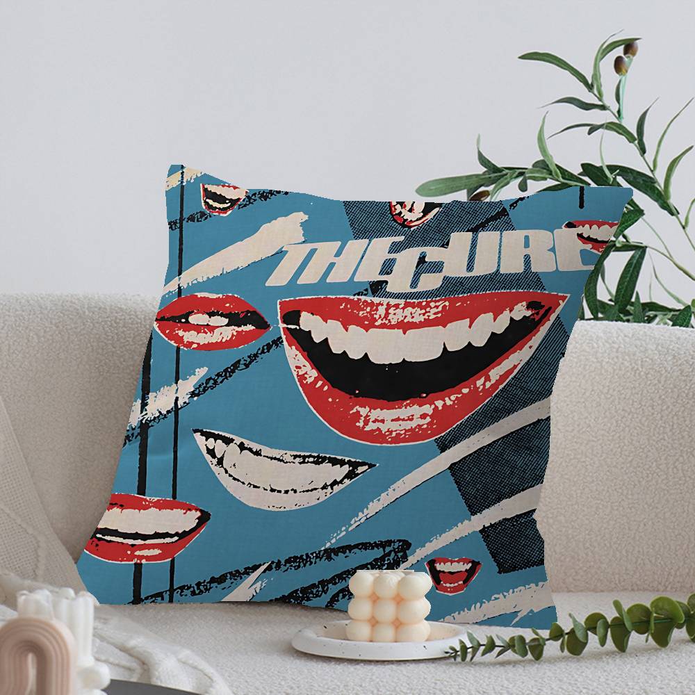 Classic T-The C-Cure Rock Band Cushion Cover Pillowcase Upholstery Sofa Throw Pillow Home Decor Pillowcas