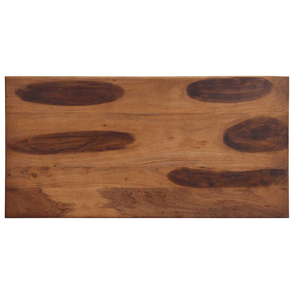 Vidaxl Dining Table, 120X60X77 Cm, Solid Acacia Wood