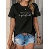 Women's Fashion Casual Letter Print Short Sleeve T-Shirt Summer Short Sleeved Harajuku Streetwear Tops Tees