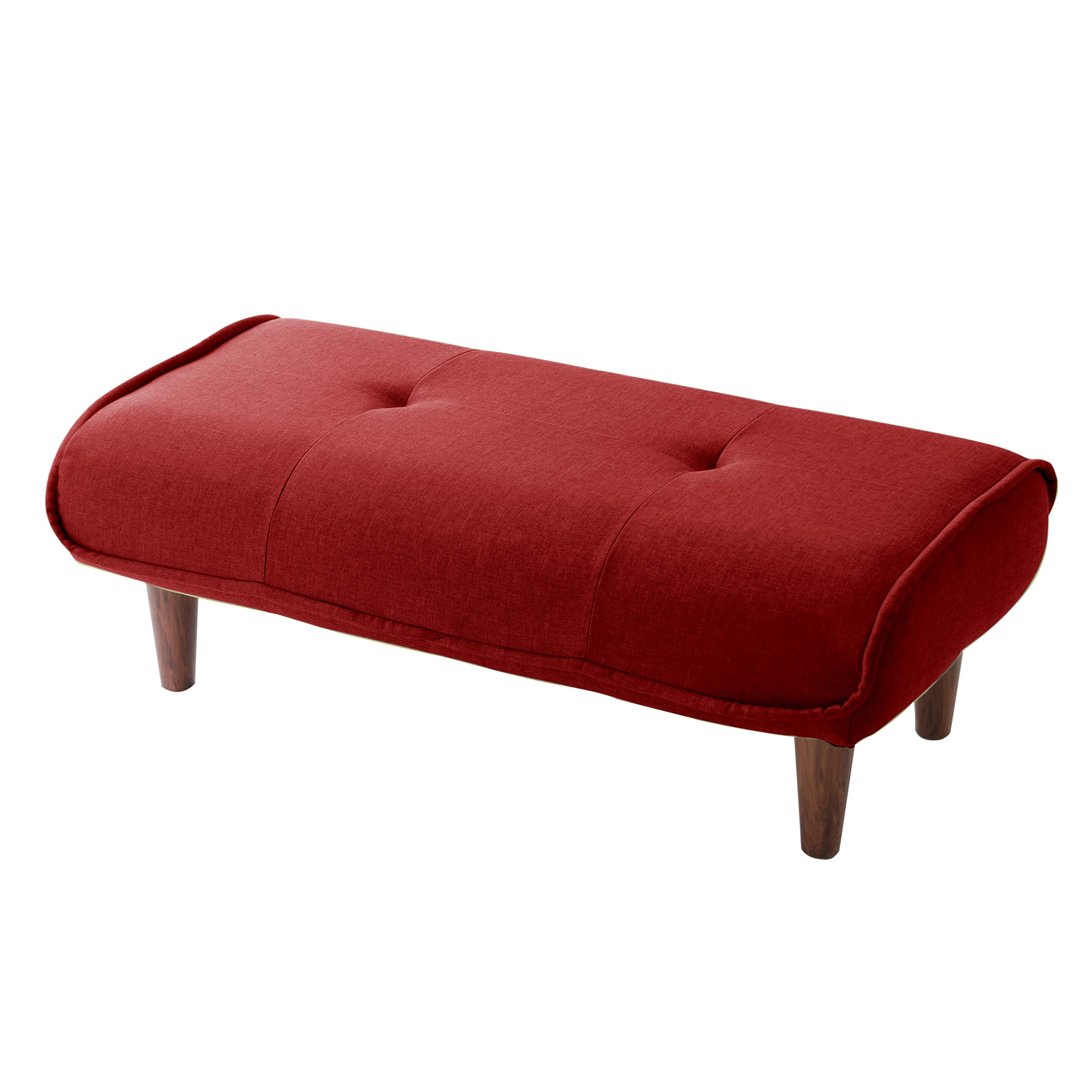 

Celtan Ottoman Stool with Waraku no Pocket Tusque High Japanese-made Footrest, Kiwami, 2-Seater, Coil, Red, Resilience, A280p-586RED