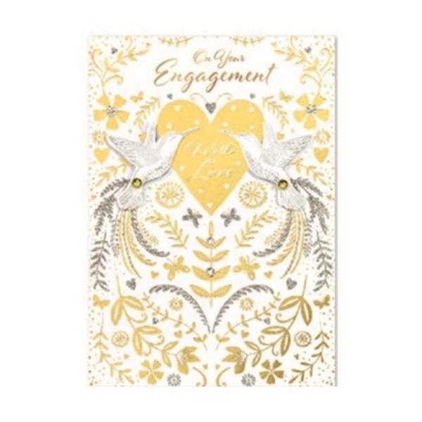 Simon Elvin Isabel Garden Engagement Greetings Card (Pack of 6)
