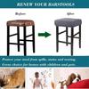 Square Chair Seat Slipcover Stretchable Saddle Seat Covers Stool Protector  Bar Stool Use