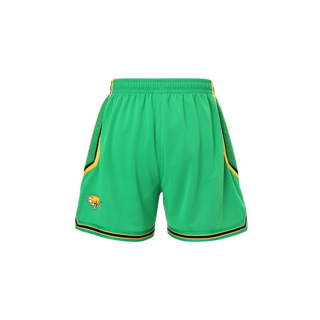 Li Ning CBA Series Professional Basketball Printed Breathable Loose Comfortable Basketball Shorts Men Shorts Dark-Green AAPS415-1
