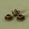 3 Colors Dollhouse Miniature Tea 1:12 Tea Set Model  Miniature Dollhouse Decorations