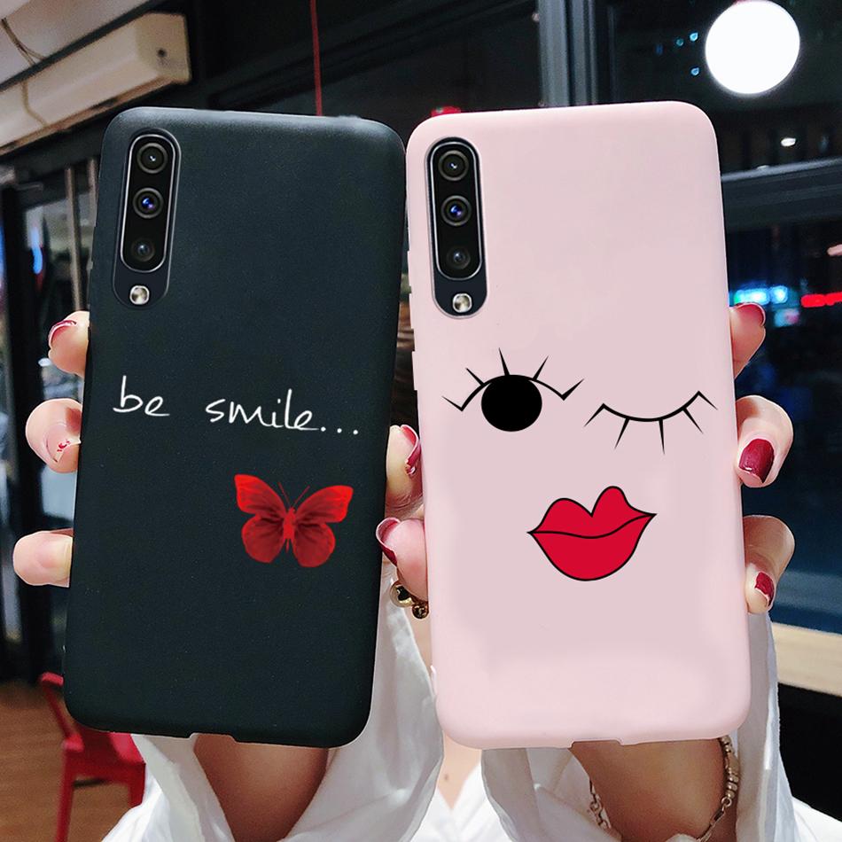 Love Heart Case For Samsung Galaxy A20 A30 A40 A50 A70 A20E Silicone Case Cute Cat Cactus Phone Cover Galaxy A20S A30S A50S Case