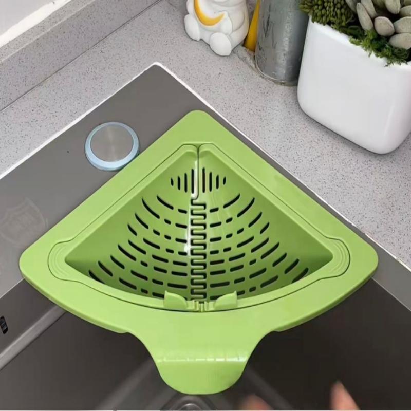 Rohový odkapávač dřezu Magnetický kuchyňský úložný stojan Odkapávací košík na odpadky Potravinový odpad Zbytky