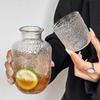 Vintage Glass Cup Water Bottle Cups Set Transparent Juice Milk Coffee Mug Aesthetic Glass Cup Home Table Decoration