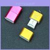 Mini USB Portátil 20 Adaptador Leitor de Cartão de Memória Micro SD TF T-Flash Drive Flash