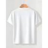 Kids Crewneck Summer Tee, Fun Math Equation Print Casual Short Sleeve Top for Outdoor Wear