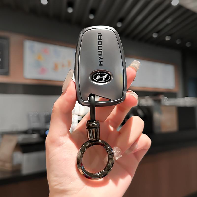 Car Key Case Cover Protective Shell For Hyundai Grandeur HG Sedan Genesis G80 Santa Fe 3DM Grand SantaFe 2018 IX45 EQUUS Azera