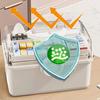 Household Medicine Storage Box with Safety Lock And Transparent Top Cover