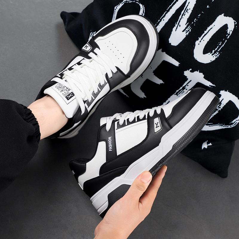 New Men's Classic Four Seasons Fashion Low Top Thick Sole Skateboarding Shoes Comfortable Soft Sole Basketball  Sneakers