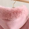 Infant Baby Girl Cloaks Shawl Faux Fur Winter Toddler Kid Princess Wedding Party Hooded Shrug Cape Outwear Warm Jacket Coat