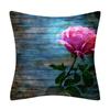 Vintage oil painting style plant print pattern home living room sofa bedroom decoration throw pillow pillowcase