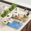 Turtle & Small Reptile Breeding Tank with Sunning Platform - Ecological Desktop Landscaping for Living Room