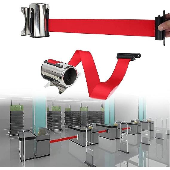 

Настенный ремень безопасности/ограждения, выдвижная стойка, настенное крепление, выдвижная лента, настенное крепление из нержавеющей стали для аэропортов, банков, 2M