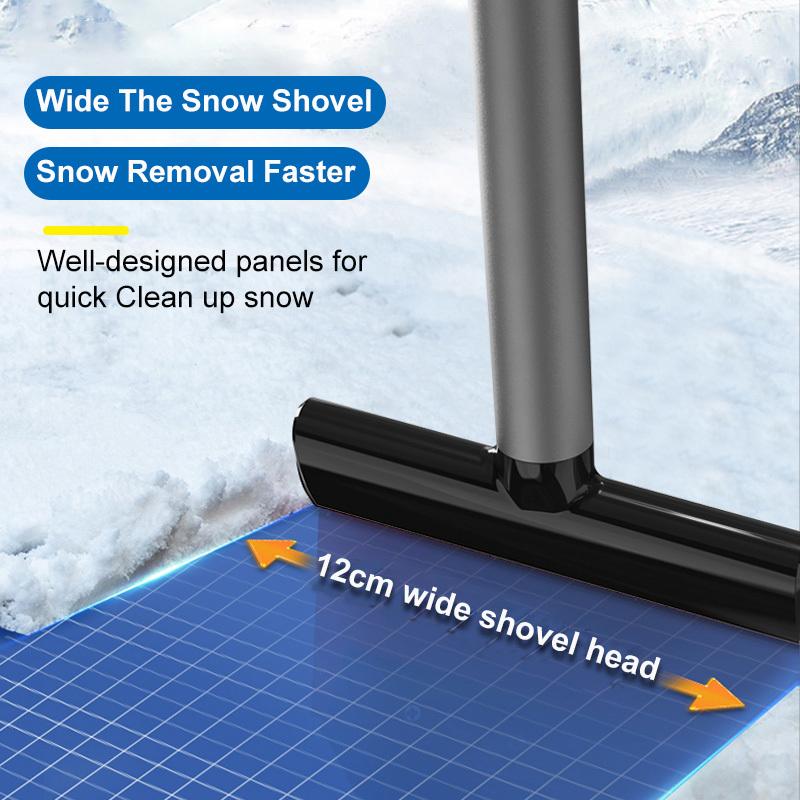 2in1 Car Multi-Function Snow Shovel Anti-Fogging Cleaning Windshield Snow Removal Shovel Clean Glass Brush TPU Winter Snow Brush Shovel Tool