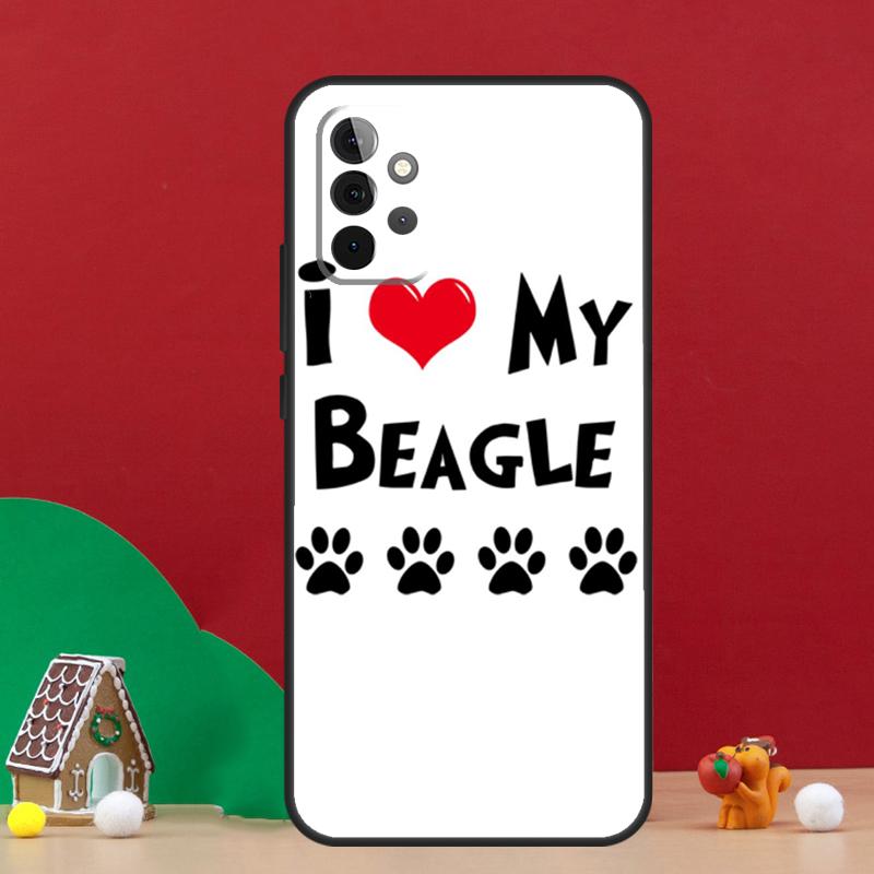 I Love My Beagle Dogs Case For Samsung Galaxy A36 A56 A06 A13 A53 A32 A12 A22 A52 A35 A17 A16 A55 A15 A54 A34 A14