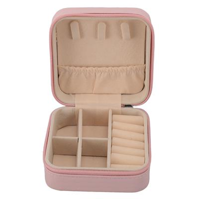 Travel Jewelry Case Portable Small Jewelry Box Waterproof PU Leather Jewelry Organizer Storage Case