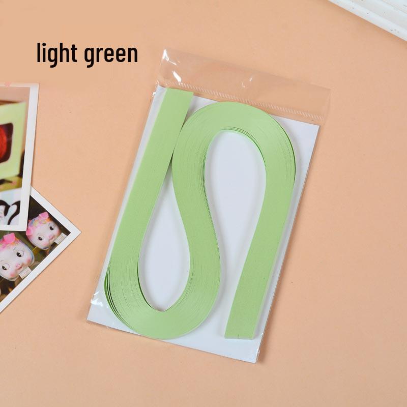 10mm Wide Monochromatic Quilling Strips - 120 Handcrafted Paper Strips, 53cm Long for Quilling Art