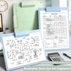 Durable PP A4 Clipboard Dual-Use Rotatable File Folder Portable Document Holder School Office