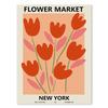 Flower Market Wall Art Decoration Colourful Spring Flowers Canvas Painting Abstract Living Room Room Poster Home Decoration
