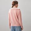 Comom Boca Women's Loose-Fit Cashmere Turn-Down Collar Sweater
