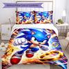 3pcs Sonic Bedding Set Duvet Cover Closure Includes 1 Duvet Cover & 2 Pillowcases, Soft and Comfortable for All Seasons.